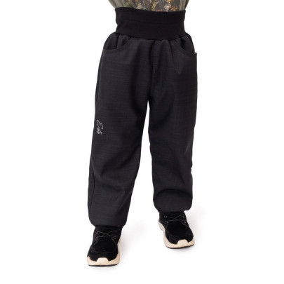 Dětské softshellové kalhoty s beránkem Lamb Black Esito
