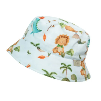 Klobouk mušelín Dino baby bílá Esito