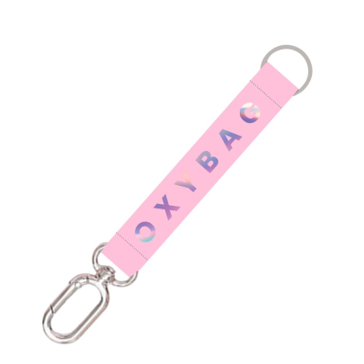 Krátká klíčenka s karabinkou Holographic Pink OxyBag