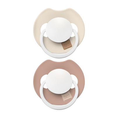 Dudlík svítící silikonový dynamický Prime 6-18 m 2 ks Ivory/Blush Lovi