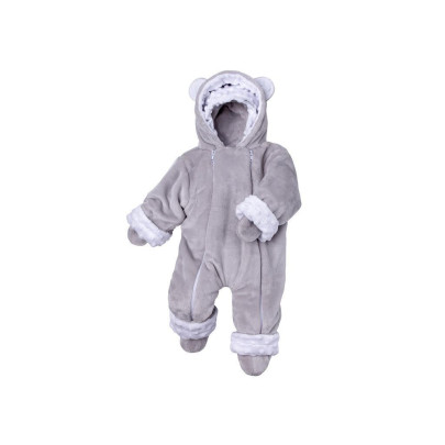 Zimní kojenecký overal Minky Teddy Esito Bílá