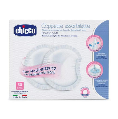 Tampóny do podprsenky antibakteriální 30 ks Chicco