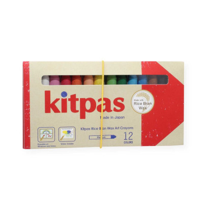 Voskové pastelky na sklo a papír 12 ks Kitpas