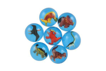 Míček/hopík s dinosaurem 4 cm