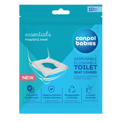 Hygienické jednorázové WC podložky 10 ks Canpol babies