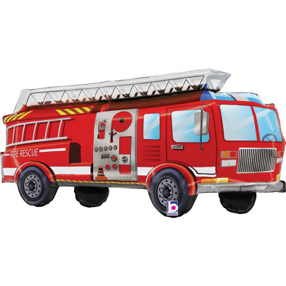 Auto hasičské 34"/86 cm fóliový balónek