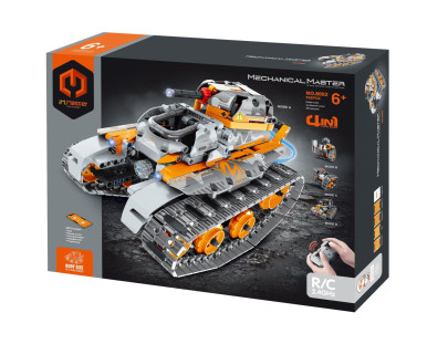 Stavebnice iM.MASTER 4v1 programovatelný tank RC plast 2,4GHz 554 dílků