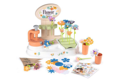 Kreativní sada květinářství pro děti – výroba květin, flower market set se strojem