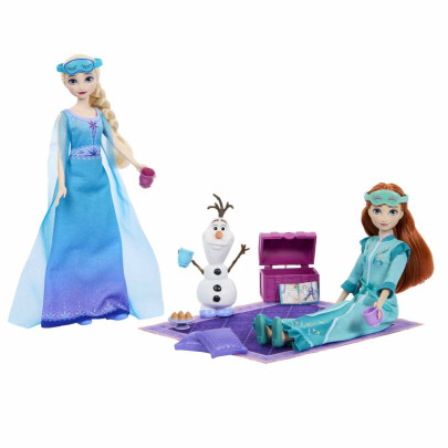 Panenky Anna a Elsa pyžamová párty Frozen