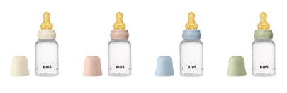 Antikoliková láhev s kaučukovým dudlíkem 150 ml Bibs