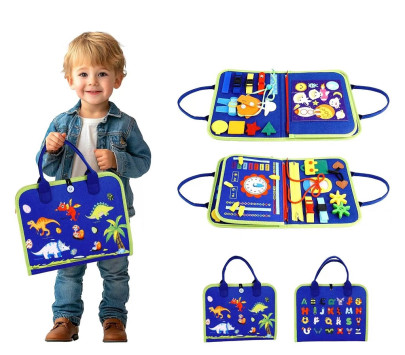 Senzorická busy kniha Dinosauři 4 2Kids Toys