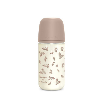 Láhev sklo Poetry 240 ml fyziologická SX Pro 3 m+ MF Suavinex
