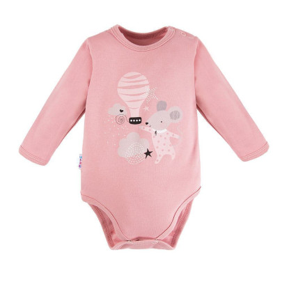 Body Mellow s dlouhým rukávem růžové Eevi