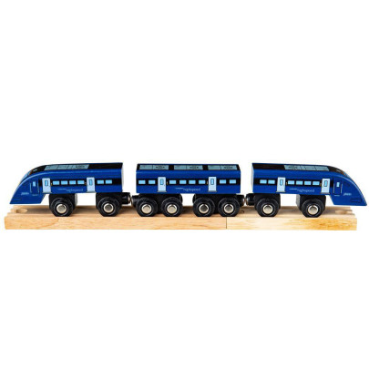 Rychlík High Speed 1 modrý Bigjigs Rail