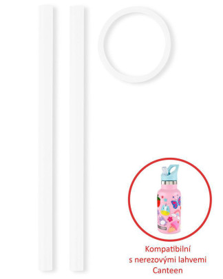 Slámky náhradní na lahev nerezové 2 ks SKIP HOP