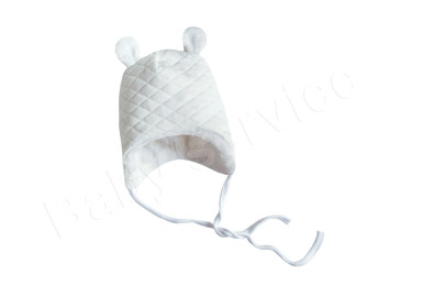 Čepička podšitá wellsoft na zavazování thermo bílá Baby Service