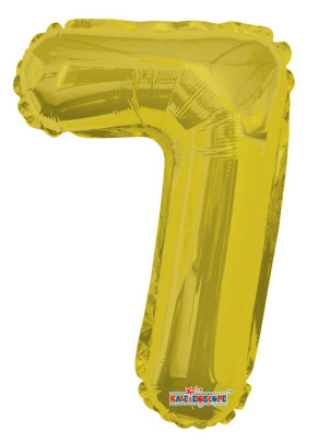 Nafukovací číslice zlatá 35 cm