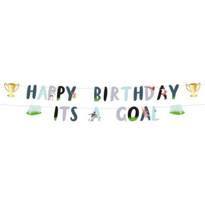 Baner závěsný "Happy Birthday It´s a Goal ", 1,5 m