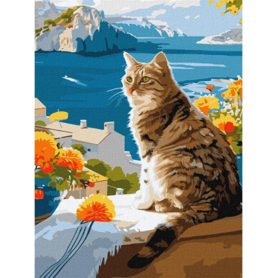 Malování podle čísel - Kočka 30 x 40 cm