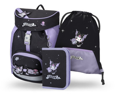 Set 3 Airy Kuromi Fortune Dream: batoh, penál, sáček GRS Baagl