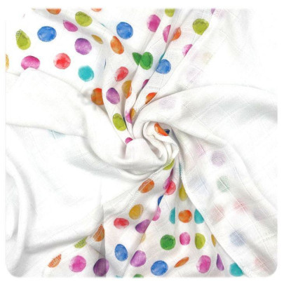 Bambusové ubrousky BMB 30 x 30 cm Digi Watercolour Polka Dots Mix Xkko