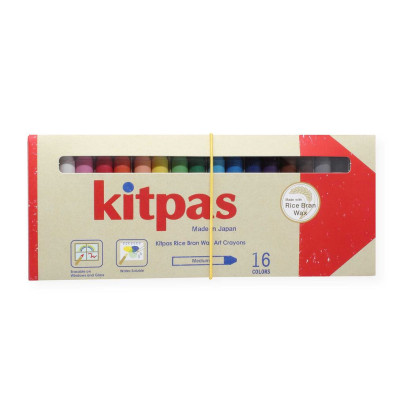 Voskové pastelky na sklo a papír 16 ks Kitpas