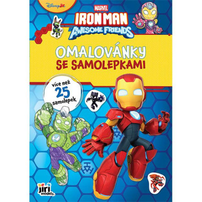 Omalovánky A4 se samolepkami Ironman
