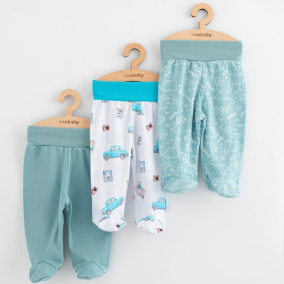 Kojenecké polodupačky Classic II 3 ks boy New Baby