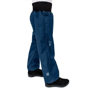 Dětské softshellové kalhoty s beránkem Lamb Navy blue Esito