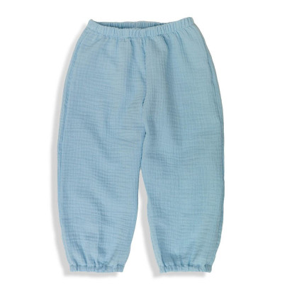 Dětské mušelínové kalhoty Luca Blue Esito
