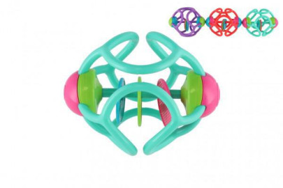 Chrastítko/Kousátko míček 12 cm 