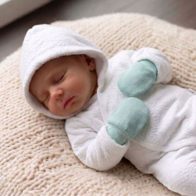 Rukavičky pro novorozence bavlněné úplet Ažur Vel. 1 Baby service