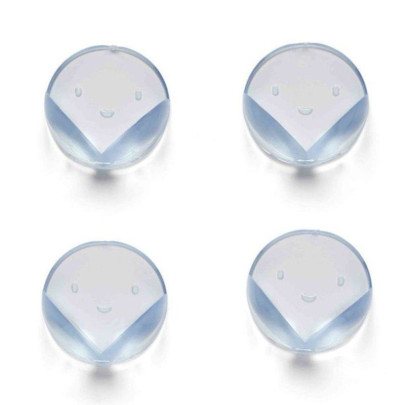 Ochrana rohů kulatá 4 ks Transparent