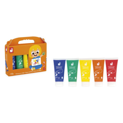 Prstové barvy 5 ks Colorino Janod