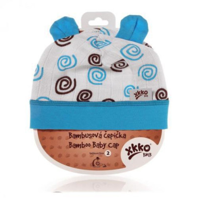 Bambusová dětská čepička Kikko vel. 2 (36-38cm)