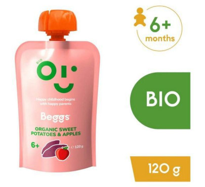 Beggs BIO Batáty a jablka (120 g)