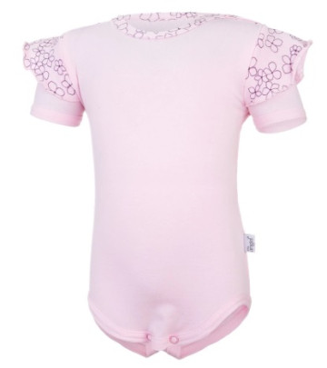 Body tenké Tisk krátký rukáv Outlast® UV 50+ Růžové baby
