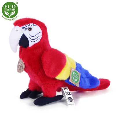 Plyšový papoušek červený Ara Arakanga 24 cm Eco-Friendly Rappa