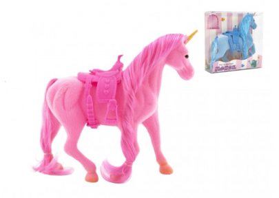 Jednorožec kůň fliška se sedlem 21 cm 