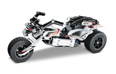 Stavebnice motorka 198 dílků na zpětné natažení iM.Master
