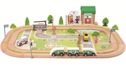 Vláčkodráha Vesnice 110 dílů 2Kids Toys 