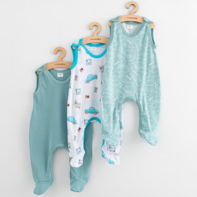 Kojenecké dupačky Classic II 3 ks boy New Baby
