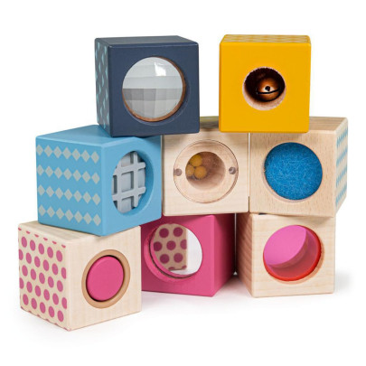 Smyslové kostky Bigjigs Toys