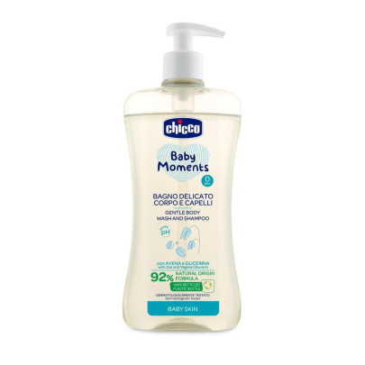 Šampon jemný na vlasy a tělo Baby Moments 500 ml Chicco