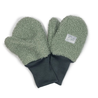 Zimní palcové rukavice Teddy fleece double Olive Esito