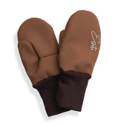 Palcové rukavice softshell Brown - hnědá Esito 