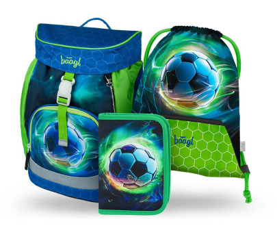 Set 3 Airy Fotbal Míč: batoh, penál, sáček Baagl