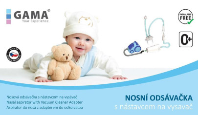 Nosní odsávačka s nástavcem na vysavač Gama
