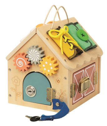 Activity board Domeček přírodní malý 2Kids Toys