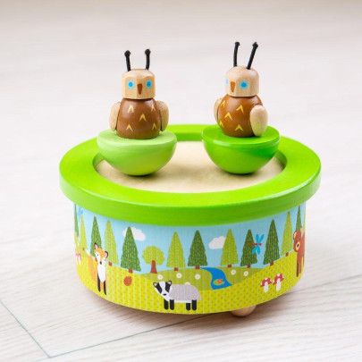 Dřevěná hrací skříňka Bigjigs Toys woodland